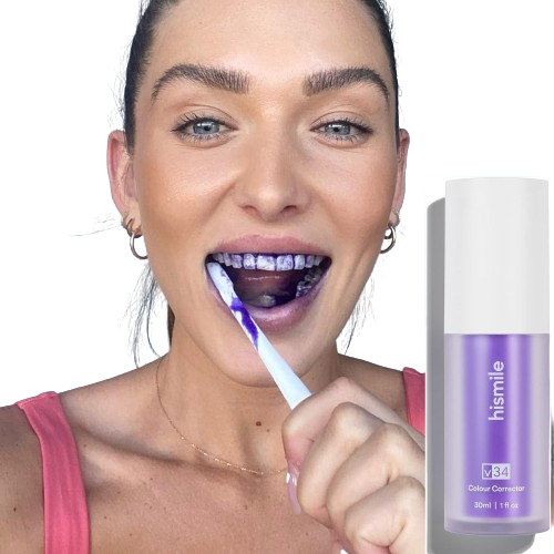 Hismile v34 Colour Corrector, Purple Teeth Whitening, Tooth Stain Removal