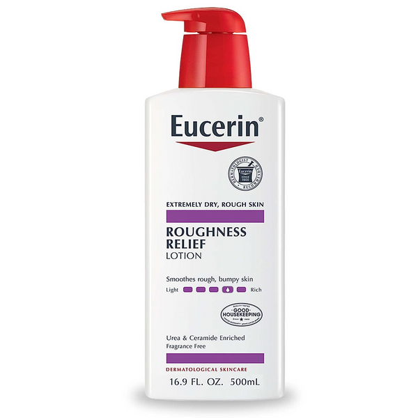 Eucerin Roughness Relief Body Lotion, Unscented Body Lotion for Dry Skin, 16.9 Fl Oz