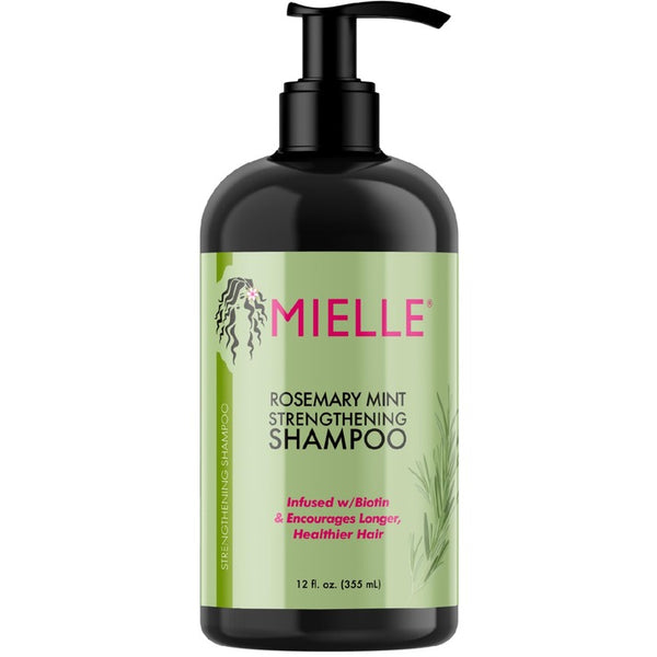 Mielle Organic Rosemary Peppermint Strengthening Shampoo, Sulfate & Paraben Free, 12 Ounce